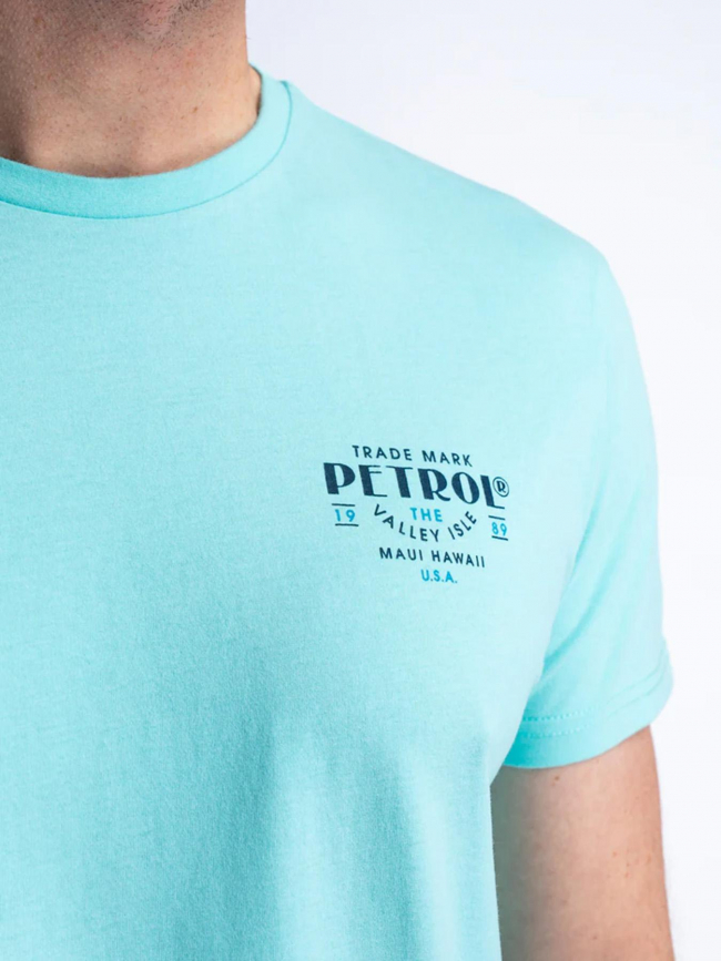 T-shirt ss classic imprimé bleu homme - Petrol industries