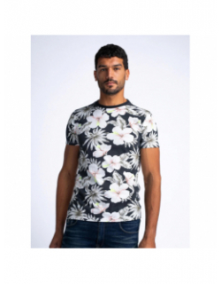 T-shirt  aop imprimé floral gris homme - Petrol Industries