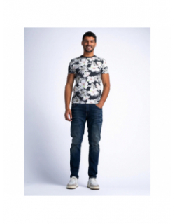 T-shirt  aop imprimé floral gris homme - Petrol Industries