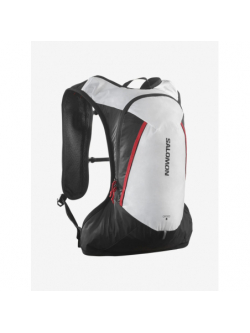 Sac à dos d'hydratation trail cross blanc noir Salomon wimod