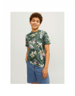 T-shirt jortampa aop imprimé floral vert enfant - Jack & Jones