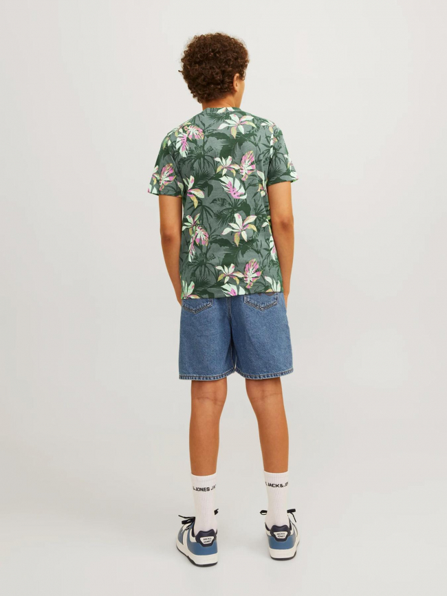 T-shirt jortampa aop imprimé floral vert enfant - Jack & Jones