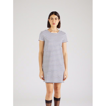 Robe Courte à Bretelles Rayée Petit Bateau - Taille 36 (14 Ans) - Occasion Très Bon état