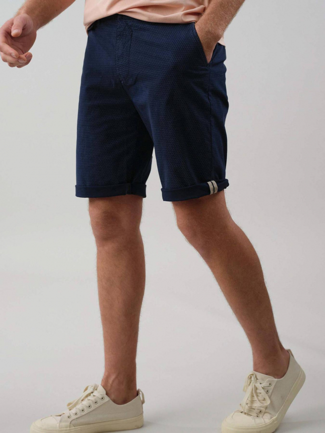 Short cuajani regular bleu marine homme - Deeluxe