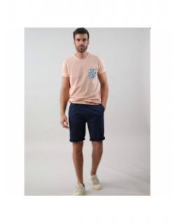 Short cuajani regular bleu marine homme - Deeluxe
