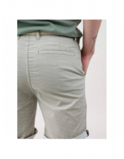 Short coxie ceinture intégrée kaki homme - Deeluxe