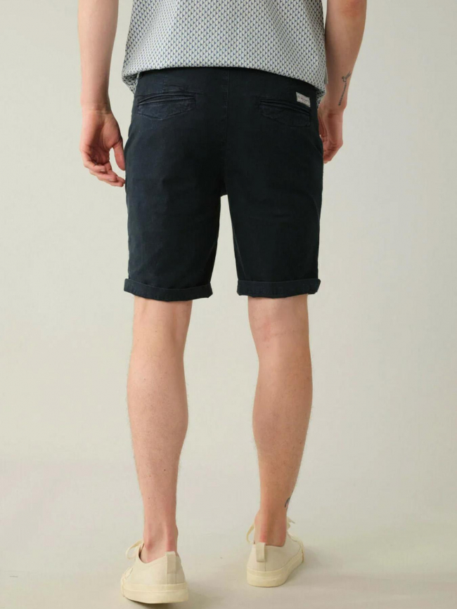 Bermuda mathy slim fit bleu homme - Deeluxe