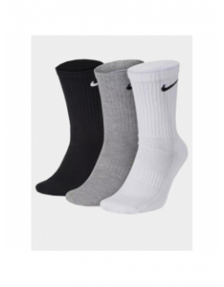 Pack 3 paires de chaussettes noir gris blanc enfant - Nike
