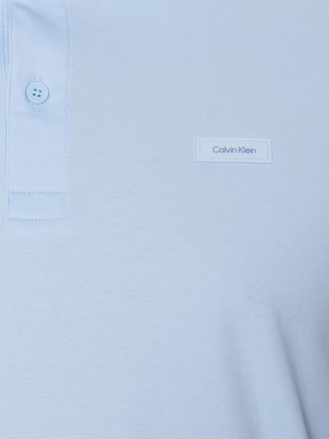Polo slim smooth bleu ciel homme - Calvin Klein