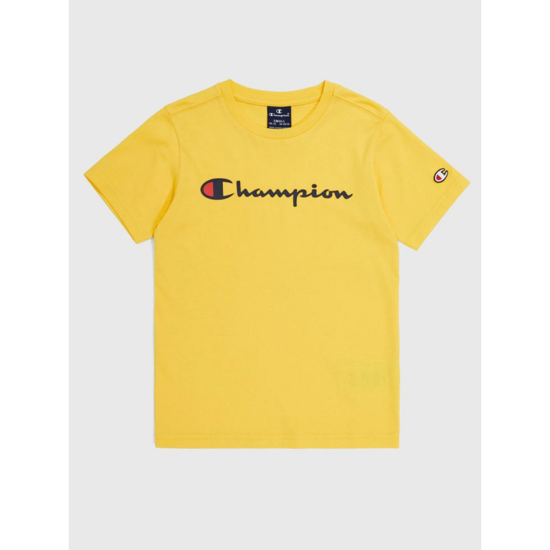 T-shirt crewneck logo jaune homme - Champion
