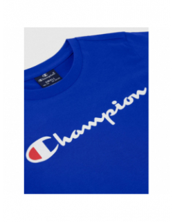 T-shirt crewneck logo bleu garçon - Champion