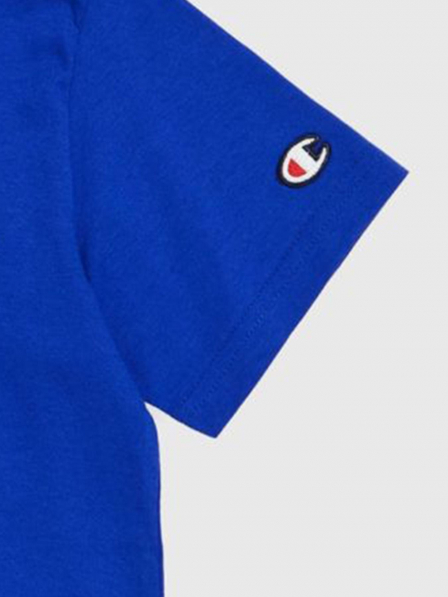 T-shirt crewneck logo bleu garçon - Champion