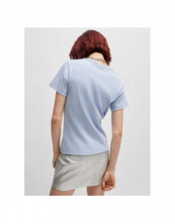 T-shirt uni deloris bleu femme - Hugo