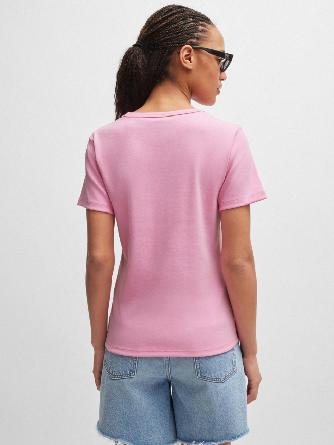 T-shirt uni deloris rose femme - Hugo
