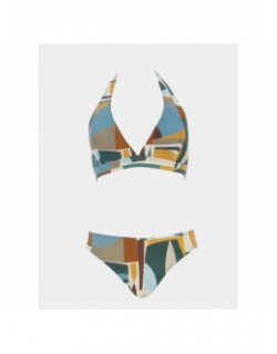 Maillot de bain 2 pièces laurie tenerife bleu femme - Lagon Bleu