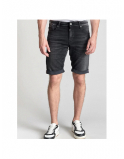 Bermuda blue jogg noir homme - Le Temps Des Cerises