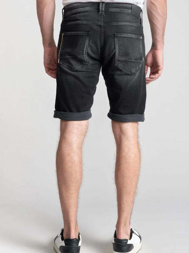 Bermuda blue jogg noir homme - Le Temps Des Cerises