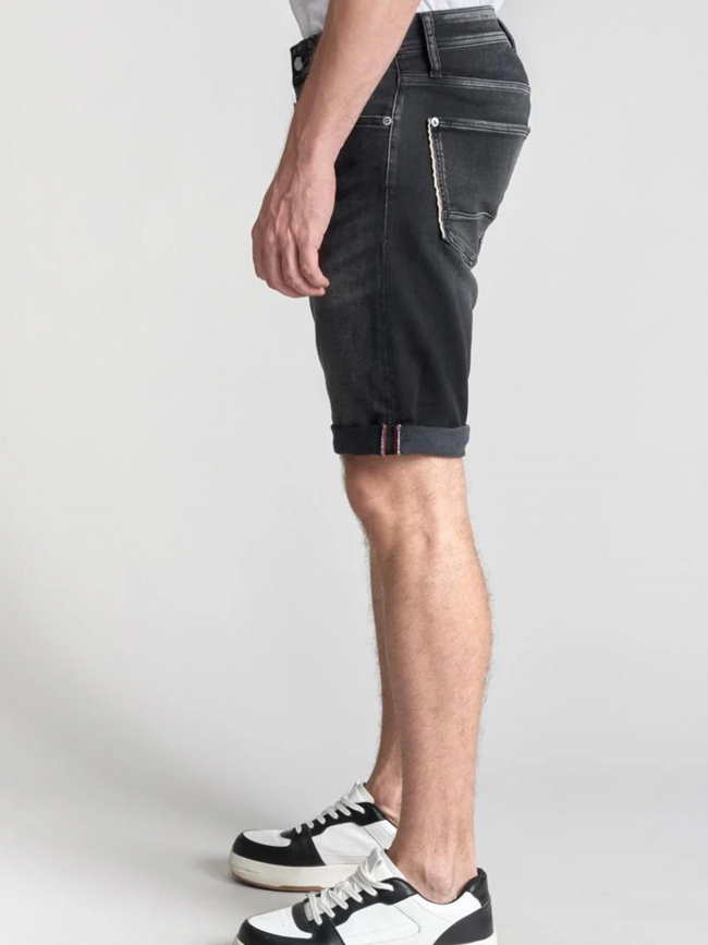 Bermuda blue jogg noir homme - Le Temps Des Cerises