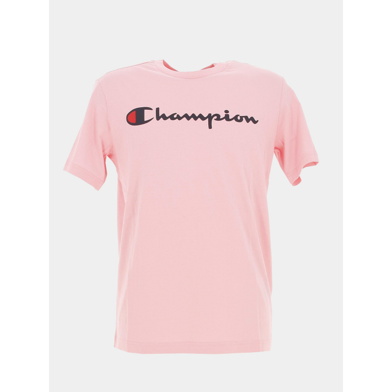 T-shirt crewneck logo rose homme - Champion