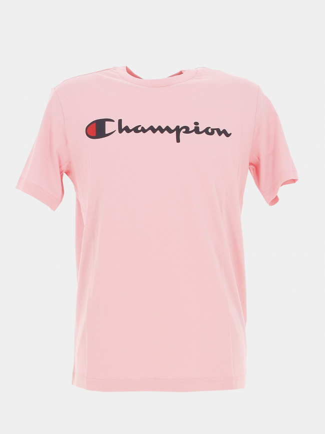T-shirt crewneck logo rose homme - Champion