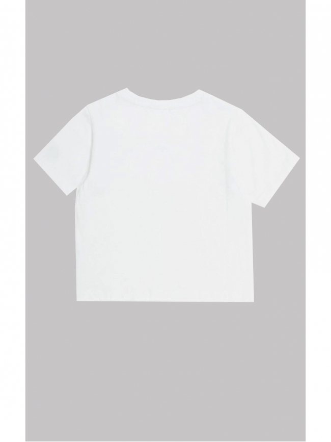 T-shirt crewneck happy blanc fille - Champion