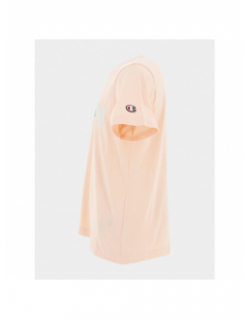 T-shirt logo dégradé vert crewneck rose fille - Champion