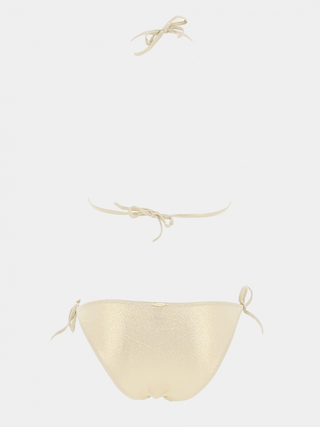 Maillot de bain 2 pièces triangle doré femme - Grain de Sable