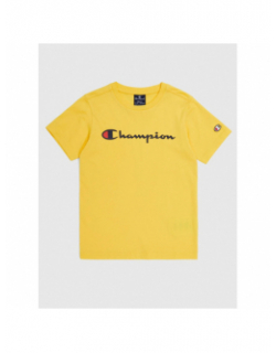 T-shirt crewneck logo jaune enfant - Champion