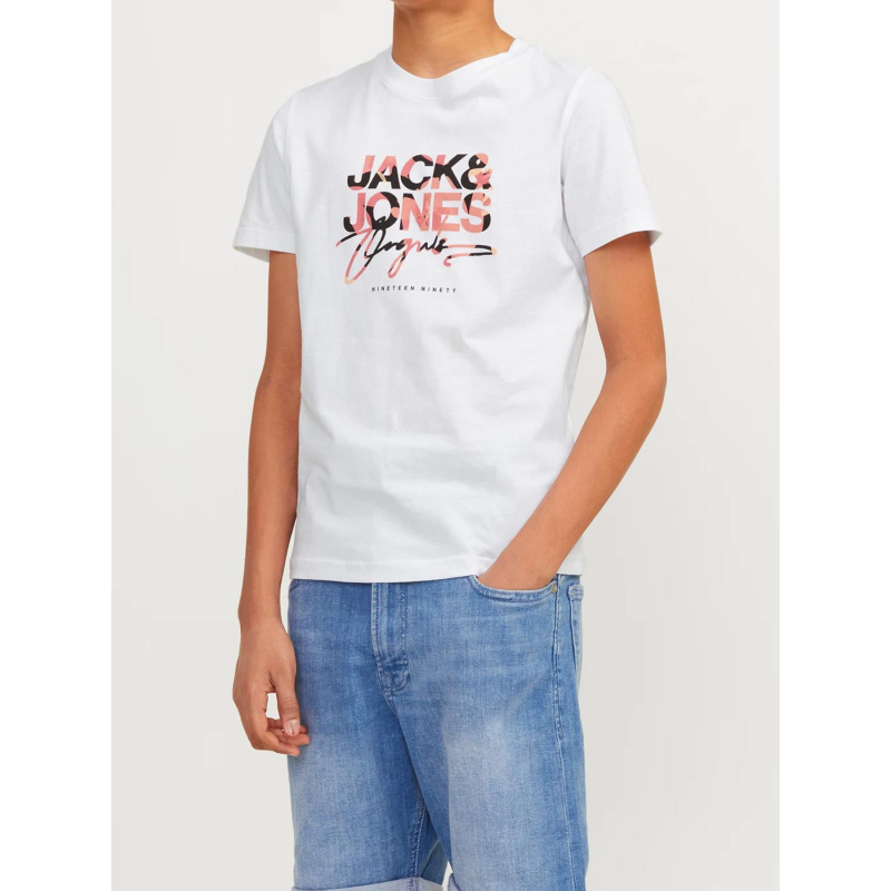T-shirt aruba aop branding blanc homme - Jack & Jones