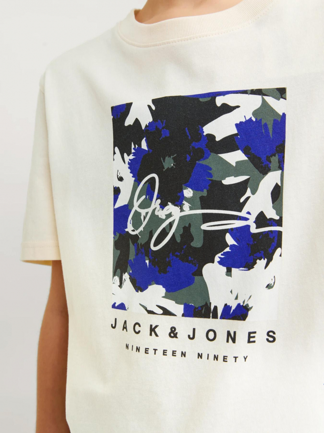 T-shirt aruba aop branding beige homme - Jack & Jones