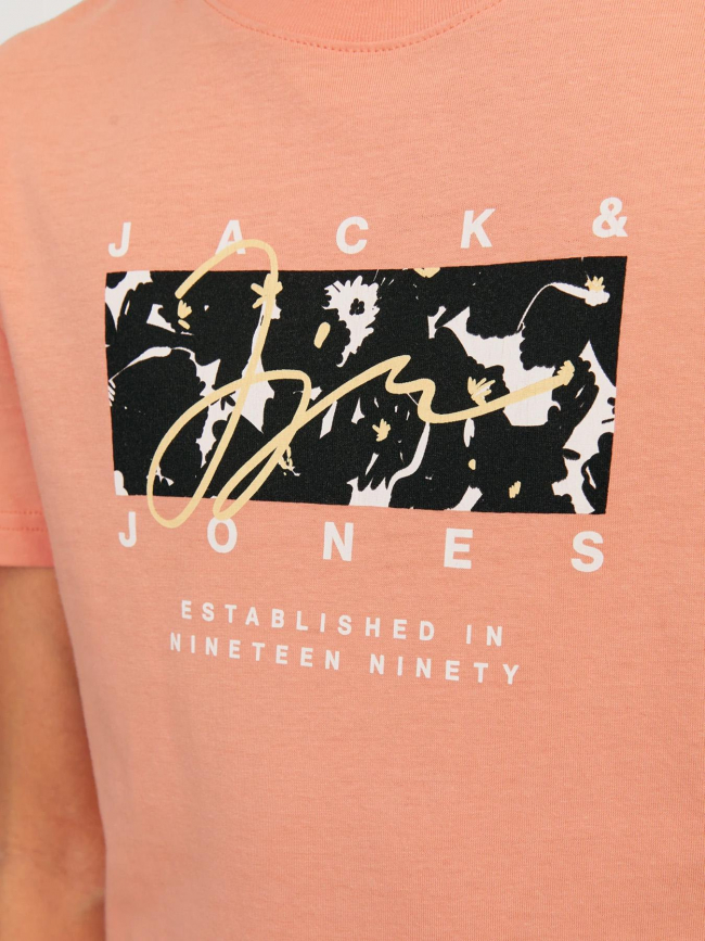 T-shirt aruba aop branding orange homme - Jack & Jones