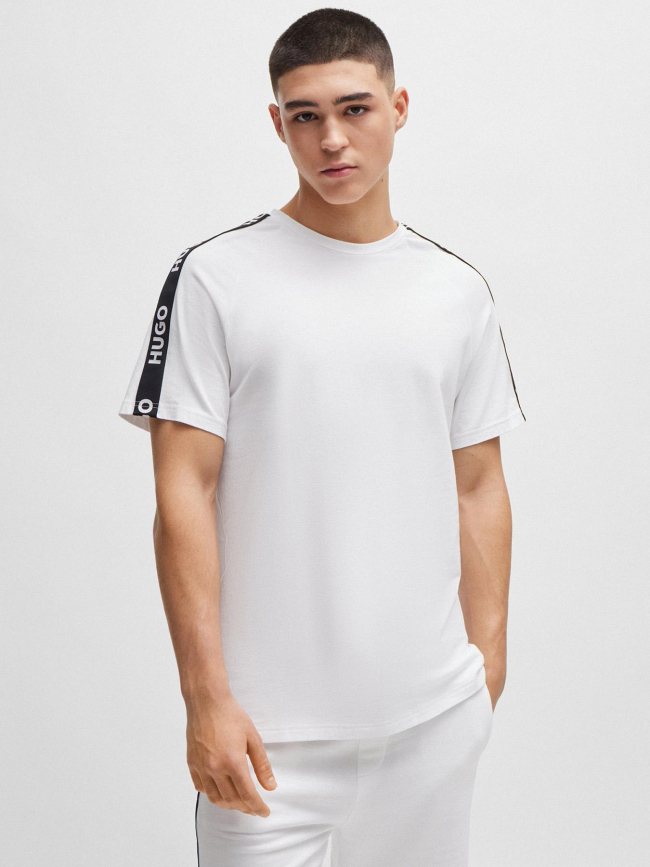 T-shirt sporty bande logo blanc homme - Hugo