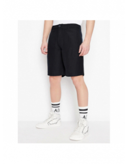 Short en lin bleu homme - Armani Exchange