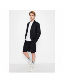 Short en lin bleu homme - Armani Exchange