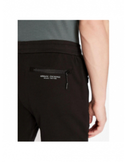 Short jogging poches zippées noir homme - Armani Exchange