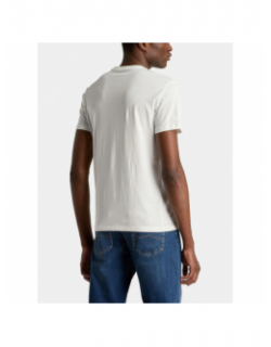 T-shirt uni slim logo blanc homme - Armani Exchange