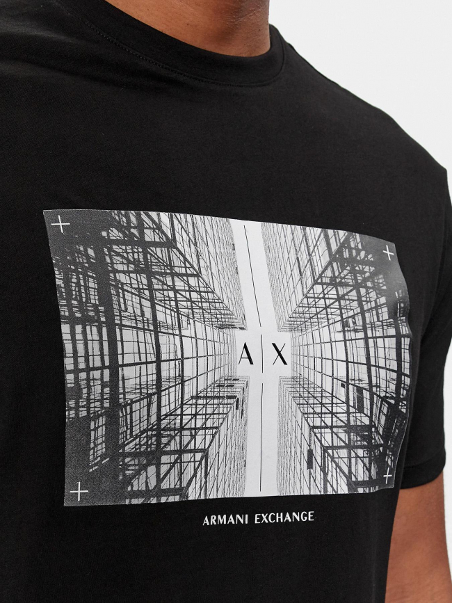 T-shirt imprimés noir homme - Armani Exchange
