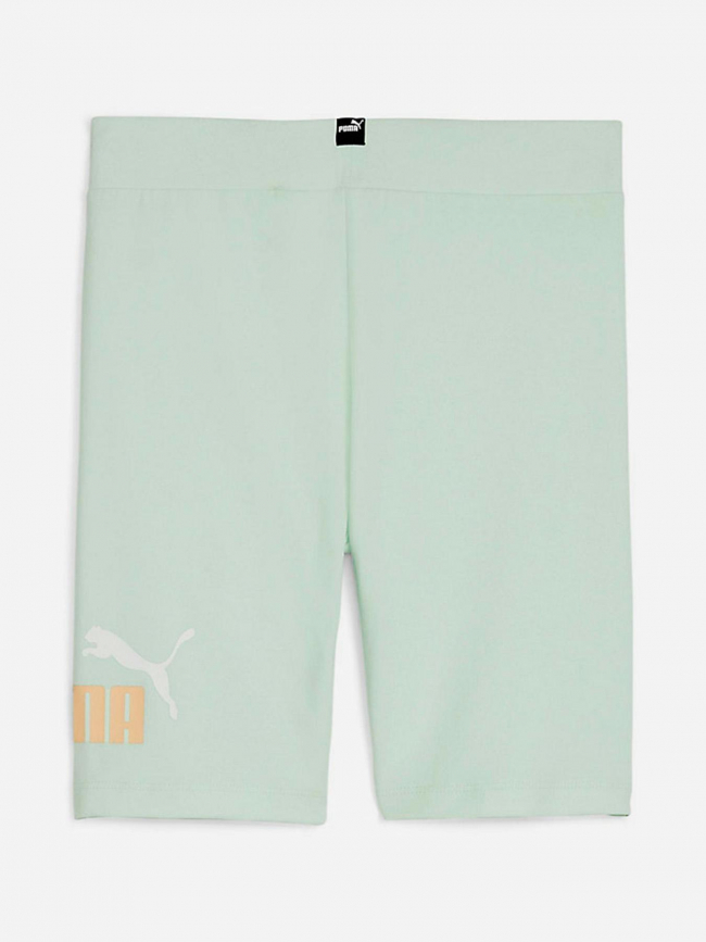 Short cycliste essential logo vert fille - Puma