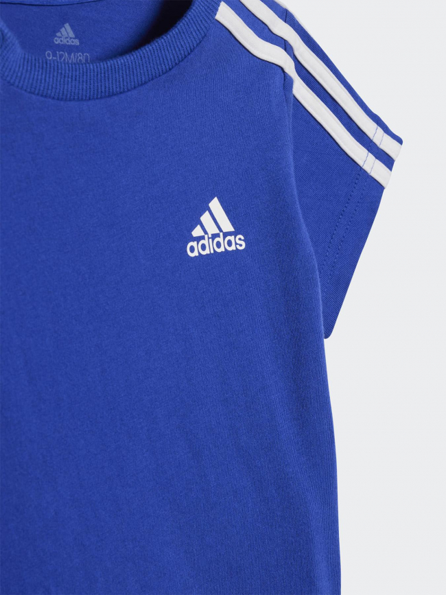 Ensemble sport t-shirt short bleu garçon - Adidas