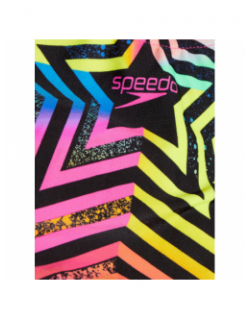 Maillot de bain 1 pièce étoile splashback noir fille - Speedo
