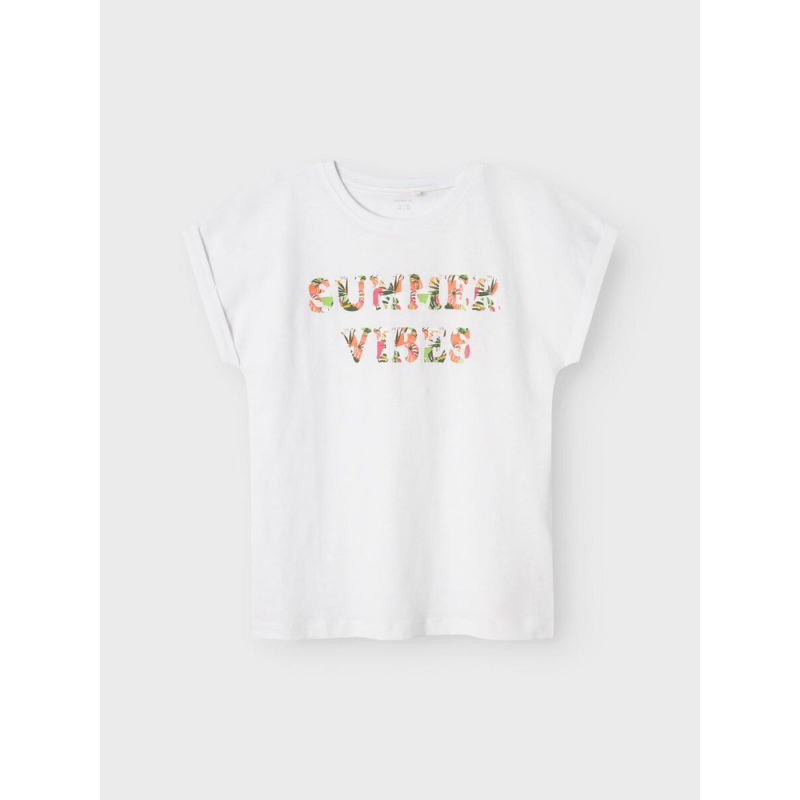 T-shirt amma summer vibes blanc fille - Name It