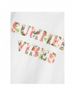 T-shirt amma summer vibes blanc fille - Name It