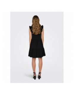 Robe courte ample may noir femme - Only