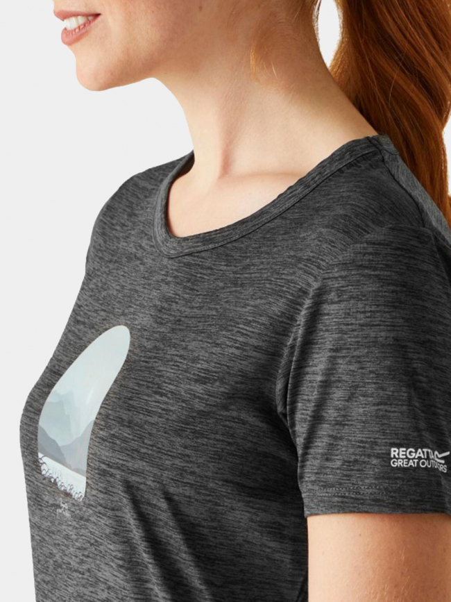 T-shirt de randonnée fingal 8 gris femme - Regatta