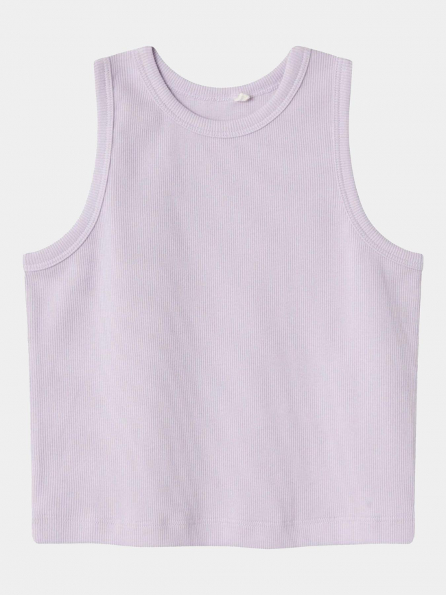 Débardeur crop côtelé uni nakal violet fille - Name It