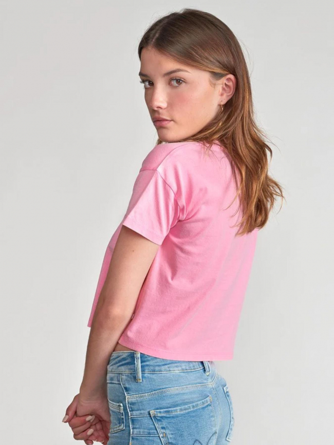 T-shirt vinagi prism rose fille - Le Temps Des Cerises