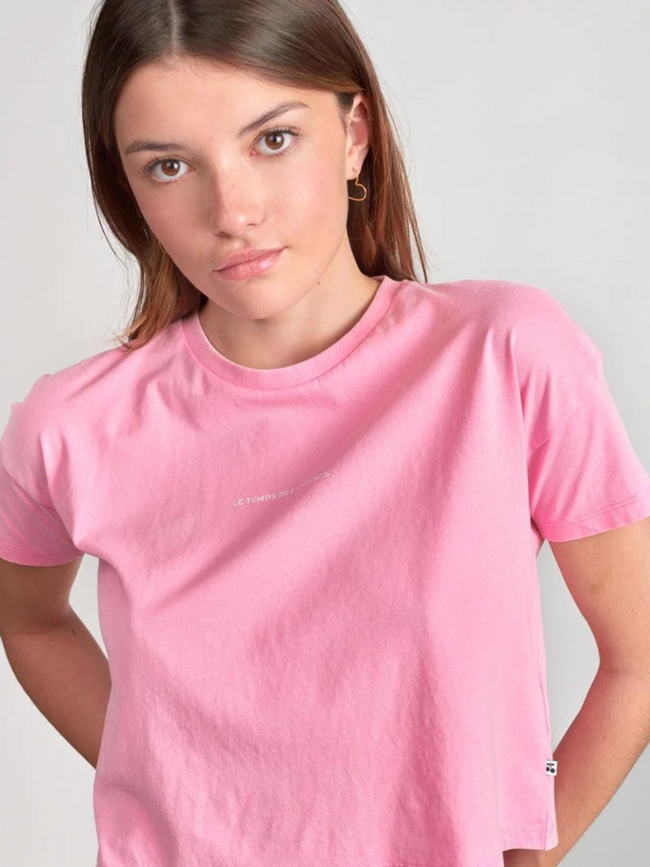 T-shirt vinagi prism rose fille - Le Temps Des Cerises