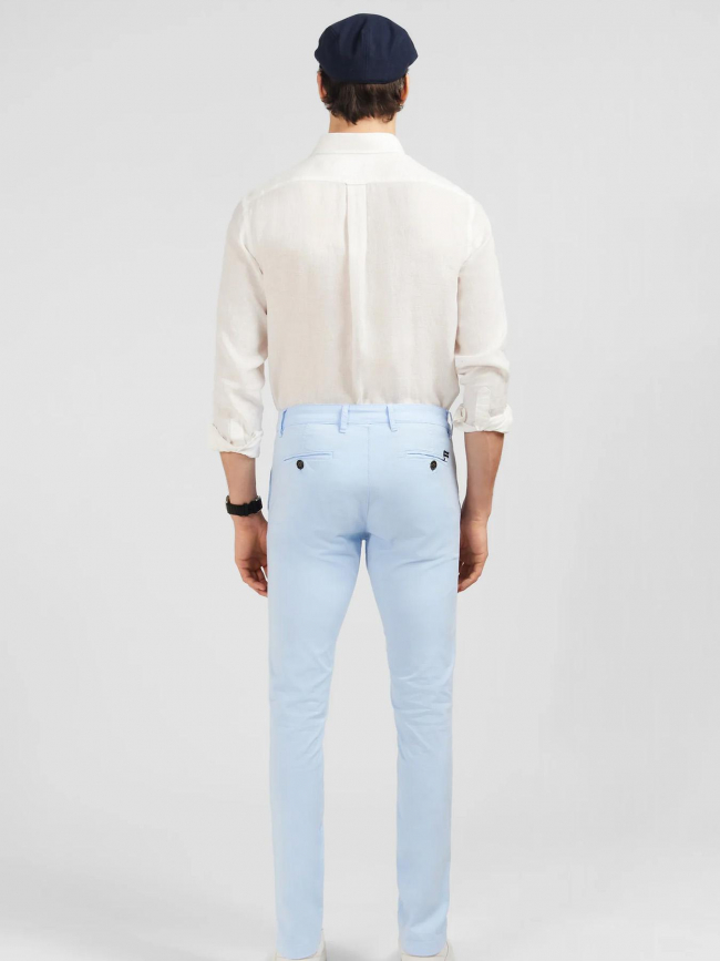 Chemise uni en lin blanc homme - Eden Park