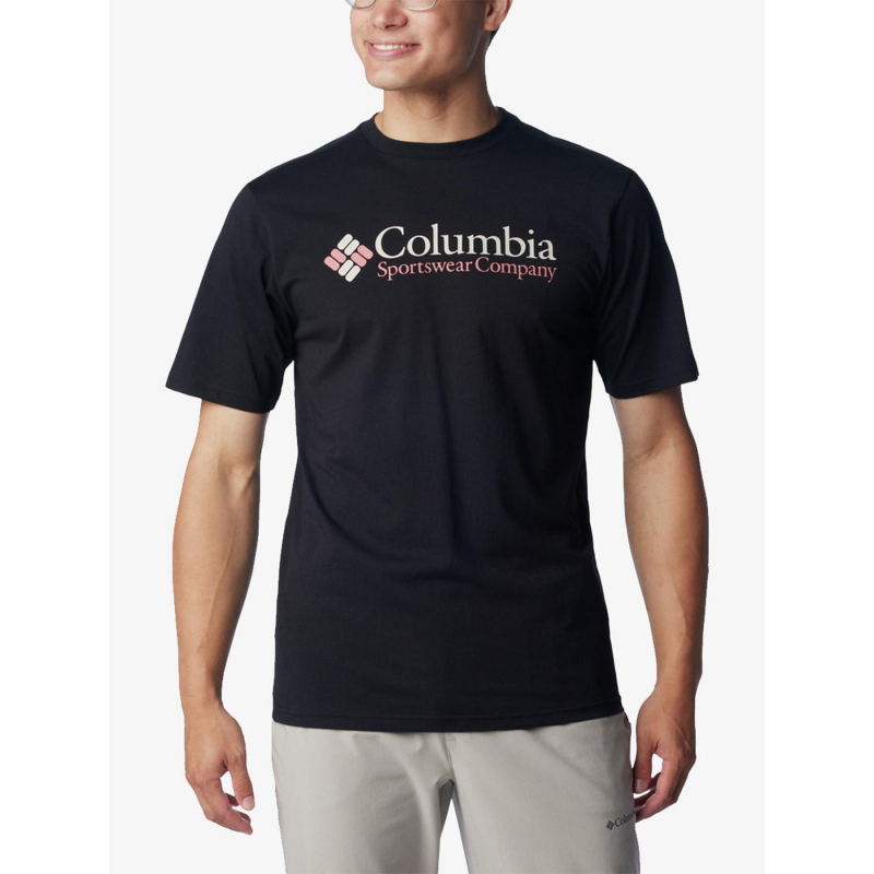 T-shirt retro logo noir homme - Columbia
