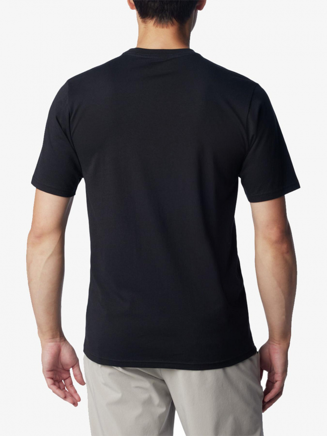 T-shirt retro logo noir homme - Columbia